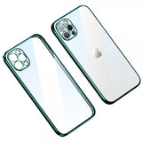Sulada iPhone 14 Pro Max Cover Belagt Kant Grøn
