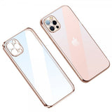 Sulada iPhone 14 Pro Max Cover Plated Kant Pink