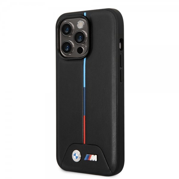 BMW iPhone 14 Pro Max Cover Quilted Sort