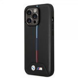 BMW iPhone 14 Pro Max Cover Quilted Sort