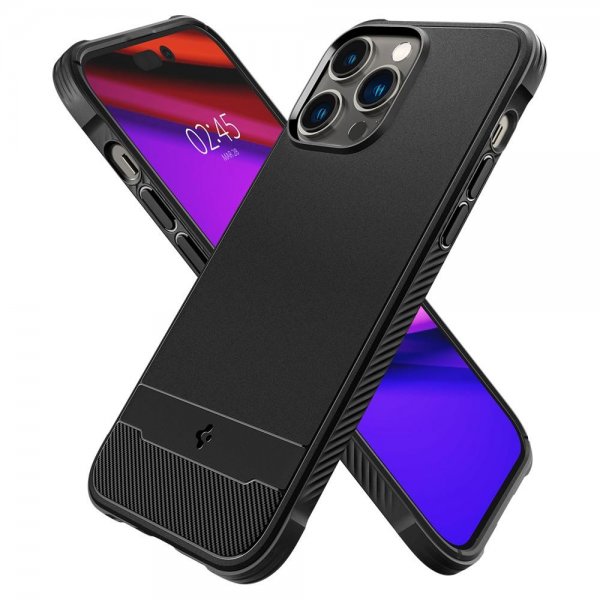 Spigen iPhone 14 Pro Max Cover Rugged Armor MagFit Mat Sort