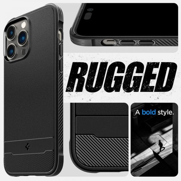 Spigen iPhone 14 Pro Max Cover Rugged Armor MagFit Mat Sort