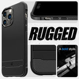 Spigen iPhone 14 Pro Max Cover Rugged Armor MagFit Mat Sort