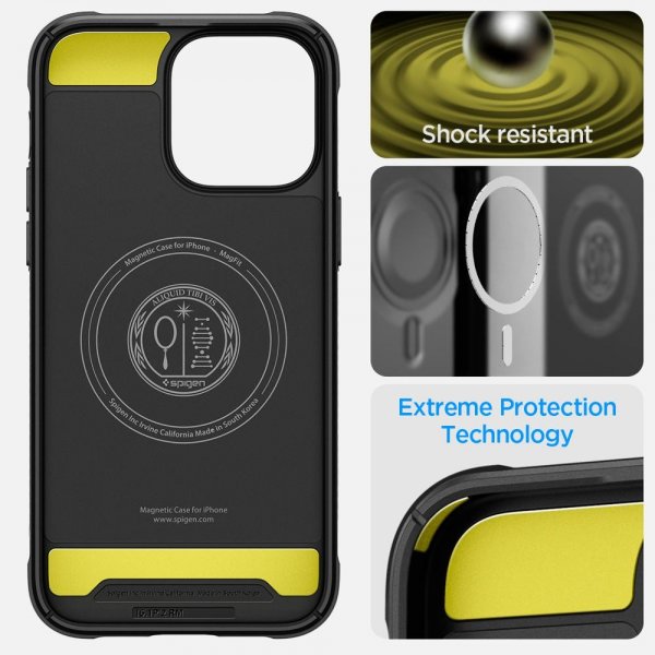Spigen iPhone 14 Pro Max Cover Rugged Armor MagFit Mat Sort