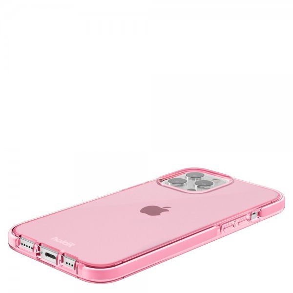 holdit iPhone 14 Pro Max Cover Seethru Bright Pink