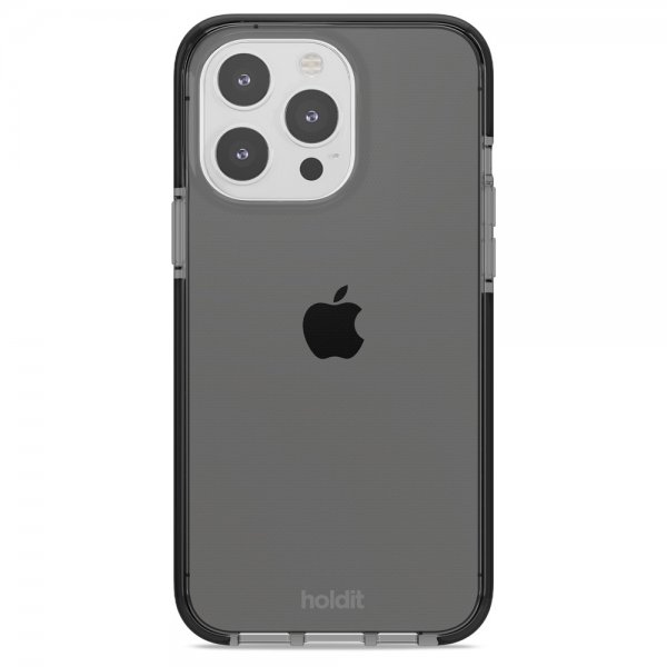 Holdit iPhone 14 Pro Max Cover Seethru Sort