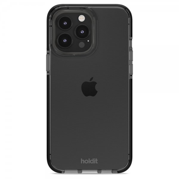 Holdit iPhone 14 Pro Max Cover Seethru Sort
