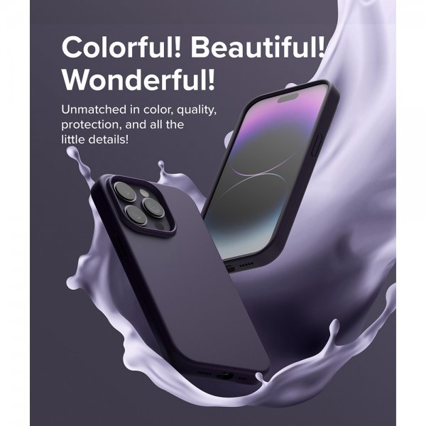 Ringke iPhone 14 Pro Max Cover Silikone Deep Purple