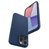 Spigen iPhone 14 Pro Max Cover Silicone Fit MagFit Navy Blue