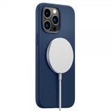Spigen iPhone 14 Pro Max Cover Silicone Fit MagFit Navy Blue