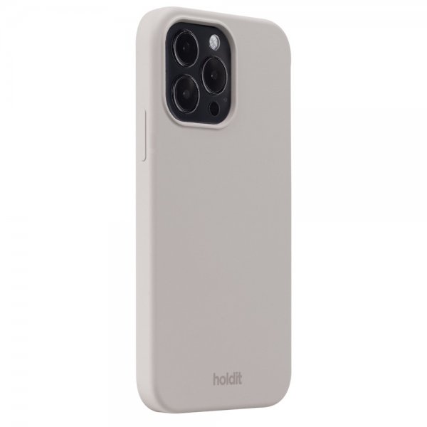 Holdit iPhone 14 Pro Max Cover Silikone Taupe