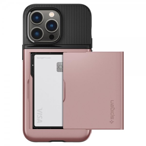 Spigen iPhone 14 Pro Max Cover Slim Armor CS Rosaguld