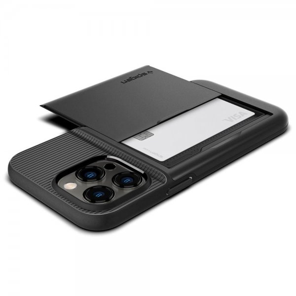 Spigen iPhone 14 Pro Max Cover Slim Armor CS Sort