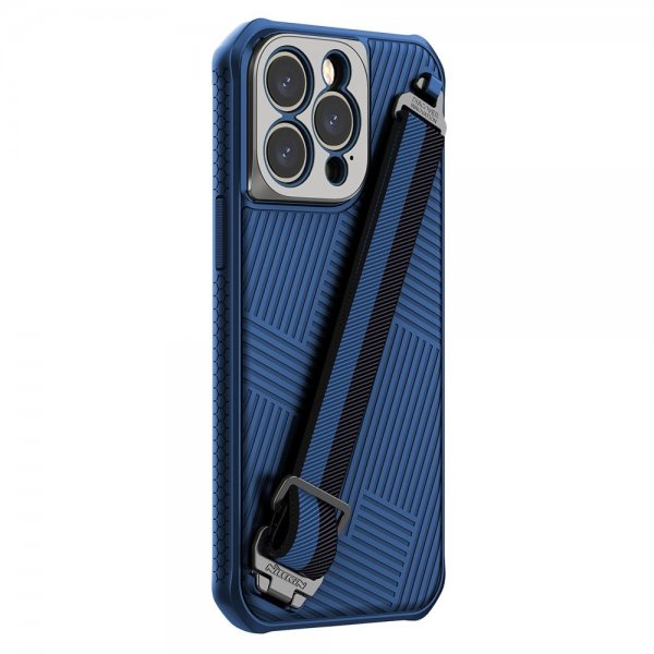 Nillkin iPhone 14 Pro Max Cover Strap Case Blå
