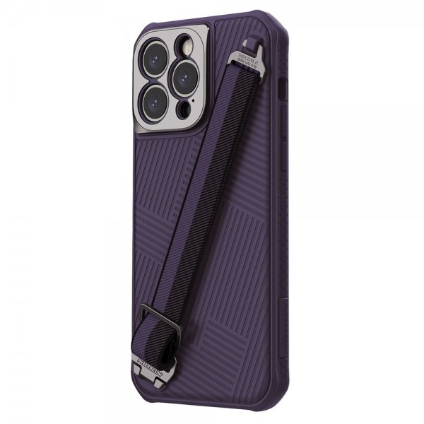 Nillkin iPhone 14 Pro Max Cover Strap Case Lilla