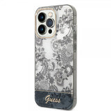 Guess iPhone 14 Pro Max Cover Toile de Jouy Grå
