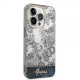 Guess iPhone 14 Pro Max Cover Toile de Jouy Grå