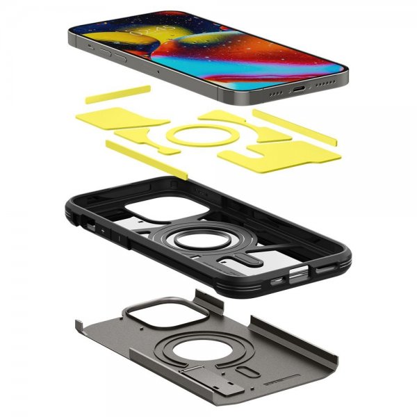 Spigen iPhone 14 Pro Max Cover Tough Armor MagFit Gunmetal