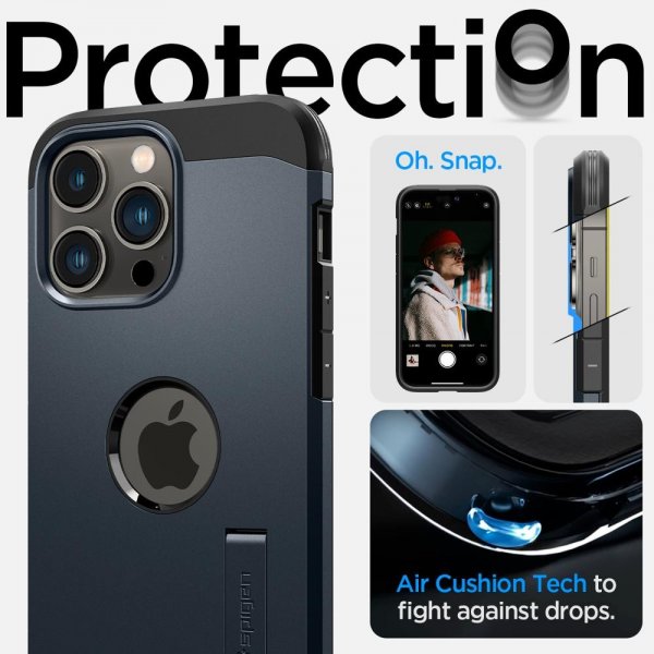 Spigen iPhone 14 Pro Max Cover Tough Armor MagFit Metal Slate