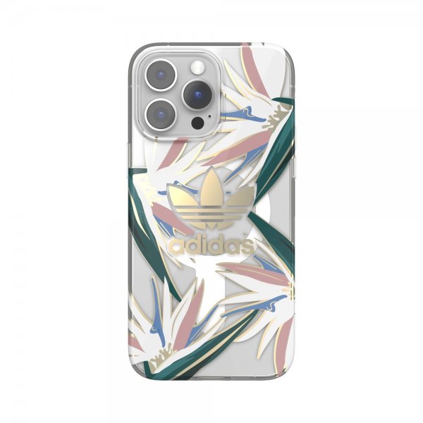 Adidas iPhone 14 Pro Max Cover Trefoil Clear Case MagSafe Gold