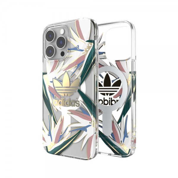 Adidas iPhone 14 Pro Max Cover Trefoil Clear Case MagSafe Gold