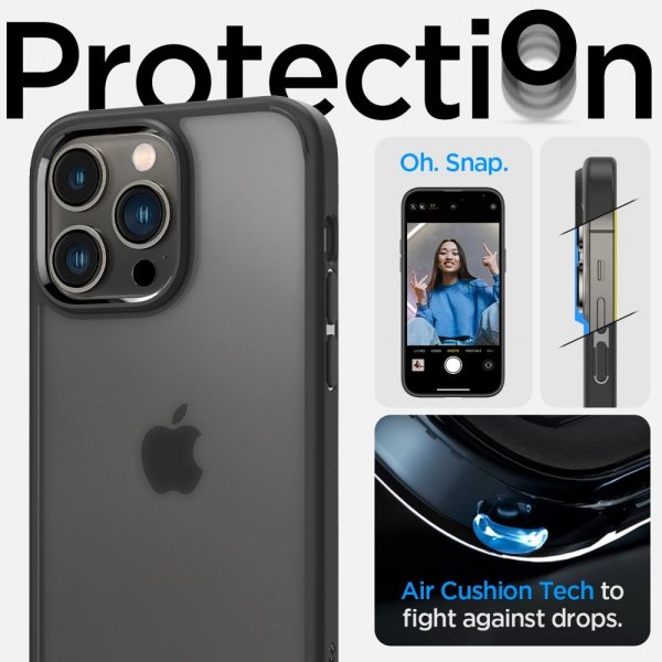Spigen iPhone 14 Pro Max Cover Ultra Hybrid Frost Black
