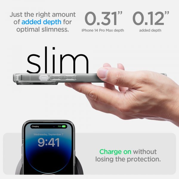 Spigen iPhone 14 Pro Max Cover Ultra Hybrid MagFit Frost Black