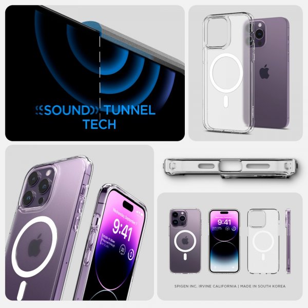 Spigen iPhone 14 Pro Max Cover Ultra Hybrid MagFit Frost Clear