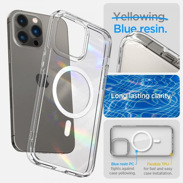 Spigen iPhone 14 Pro Max Cover Ultra Hybrid MagFit Hvid