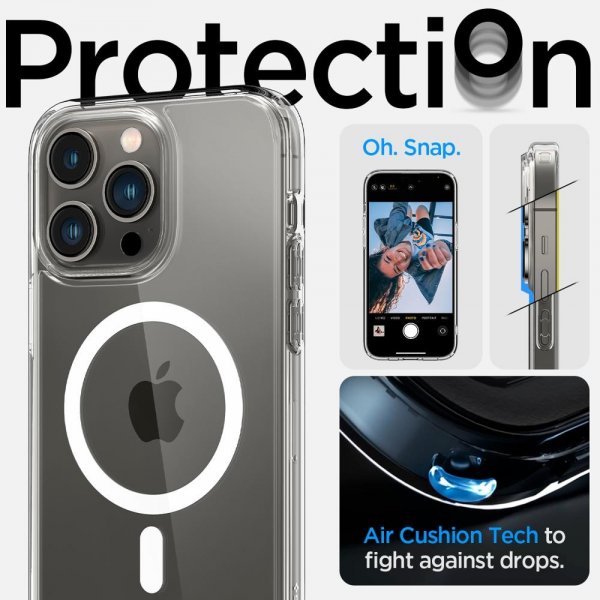 Spigen iPhone 14 Pro Max Cover Ultra Hybrid MagFit Hvid