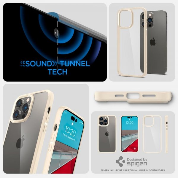 Spigen iPhone 14 Pro Max Cover Ultra Hybrid Sand Beige