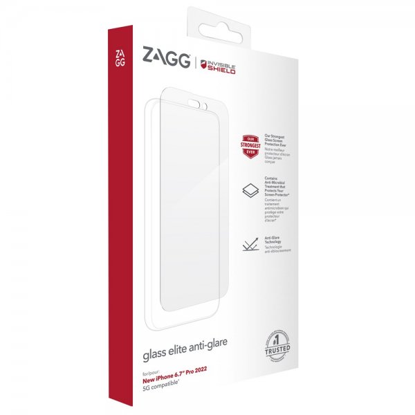 ZAGG InvisibleShield iPhone 14 Pro Max Skærmbeskyttelse Glass Elite Anti-Glare
