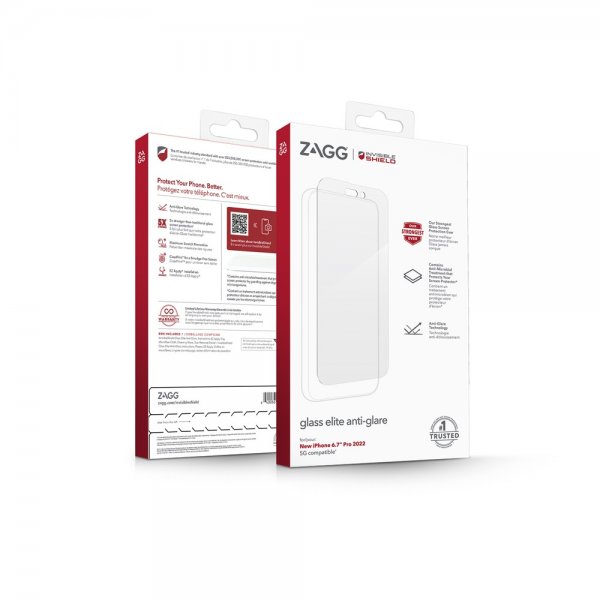 ZAGG InvisibleShield iPhone 14 Pro Max Skærmbeskyttelse Glass Elite Anti-Glare