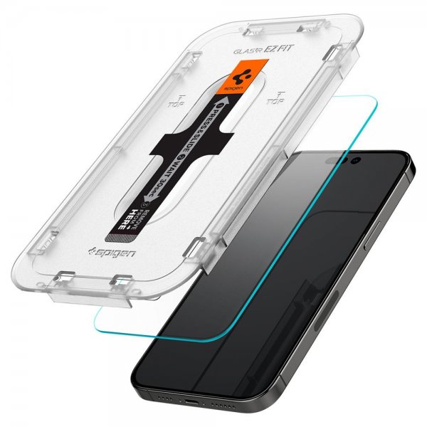 Spigen iPhone 14 Pro Max Skærmbeskyttelse GLAS.tR EZ Fit 2-pak