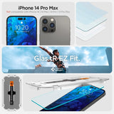 Spigen iPhone 14 Pro Max Skærmbeskyttelse GLAS.tR EZ Fit 2-pak