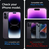 Spigen iPhone 14 Pro Max Skærmbeskyttelse GLAS.tR EZ Fit Privacy 2-pak