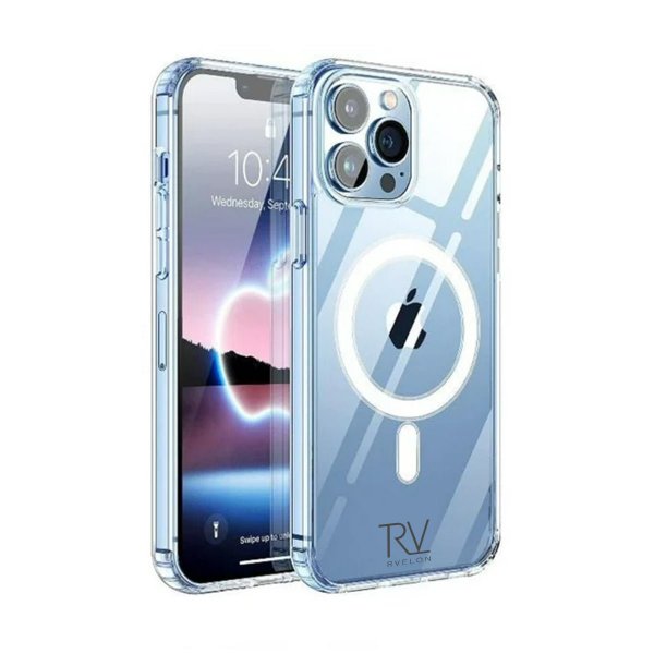 Rvelon iPhone 14 Pro Max Cover TPU MagSafe Transparent