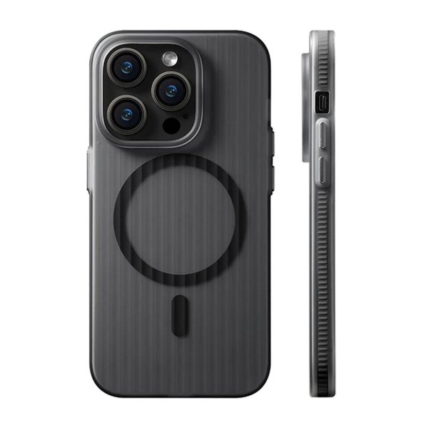 iPhone 14 Pro Cover Korrugeret MagSafe Sort