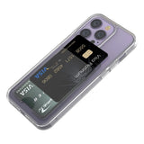 Rvelon iPhone 14 Pro Cover Kortholder Gennemsigtig