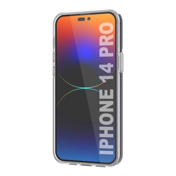 Rvelon iPhone 14 Pro Cover Kortholder Gennemsigtig