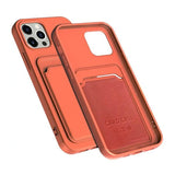 iPhone 14 Pro Cover Kortholder Orange