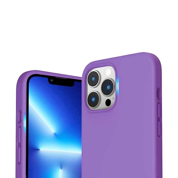 Rvelon iPhone 14 Pro Silikonecover Lilla