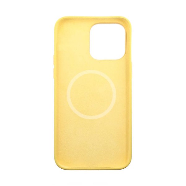 Rvelon iPhone 14 Pro Cover Silikone MagSafe Gul