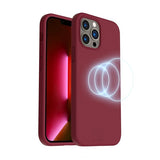 Rvelon iPhone 14 Pro Cover Silikone MagSafe Rød