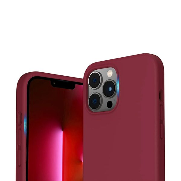 Rvelon iPhone 14 Pro Cover Silikone MagSafe Rød