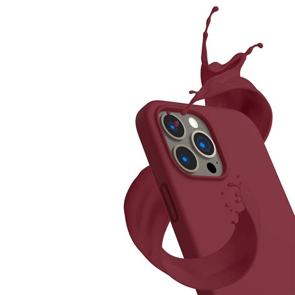 Rvelon iPhone 14 Pro Cover Silikone Rød