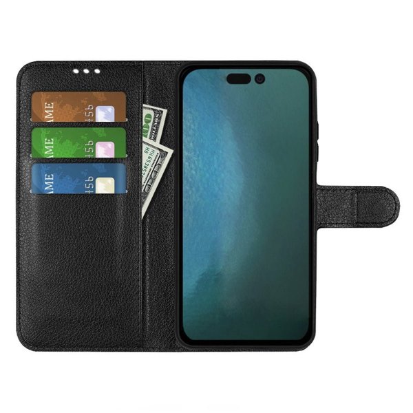 iPhone 14 Pro Cover med Stativ Sort