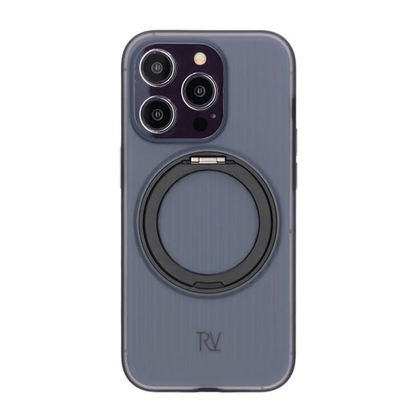 Rvelon iPhone 14 Pro Cover Roterbart MagSafe Stativ Sort