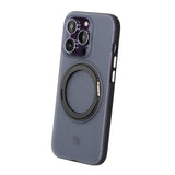 Rvelon iPhone 14 Pro Cover Roterbart MagSafe Stativ Sort