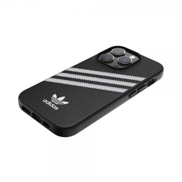 Adidas iPhone 14 Pro Cover 3 Stripes Snap Case Sort Hvid